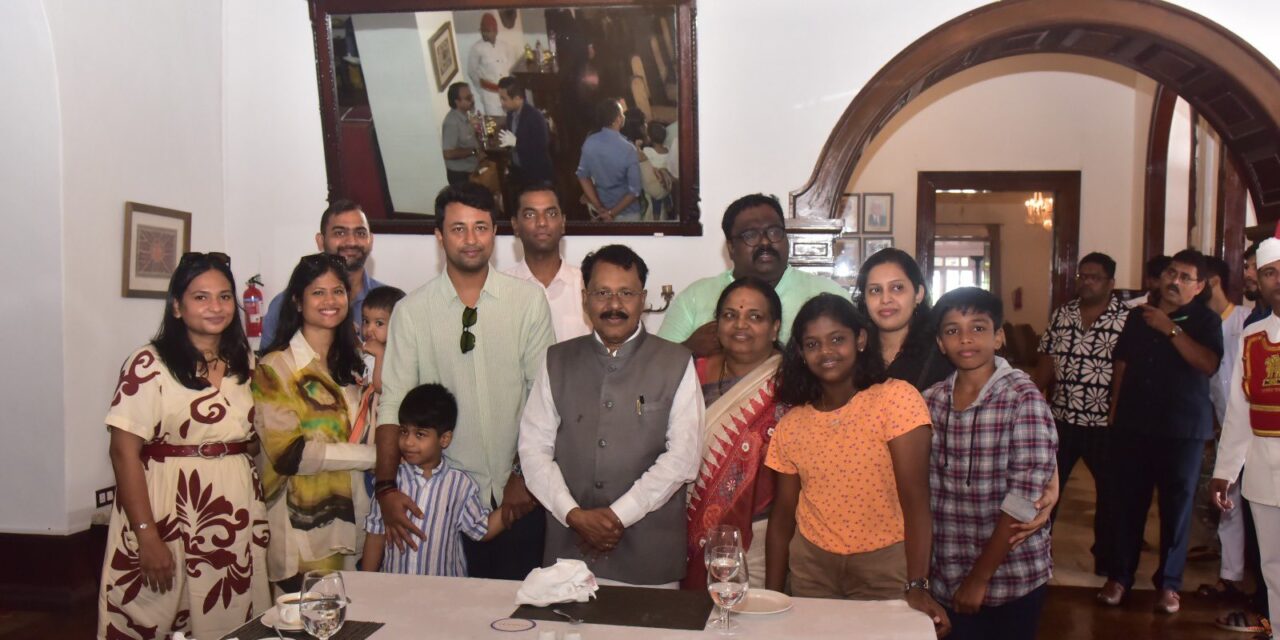 ಕ್ರಿಕೇಟ್ ಆಟಗಾರ ಪ್ರಗ್ಯಾನ್ ಓಜಾ ಗೋವಾ ರಾಜ್ಯಪಾಲರ ಭೇಟಿ
