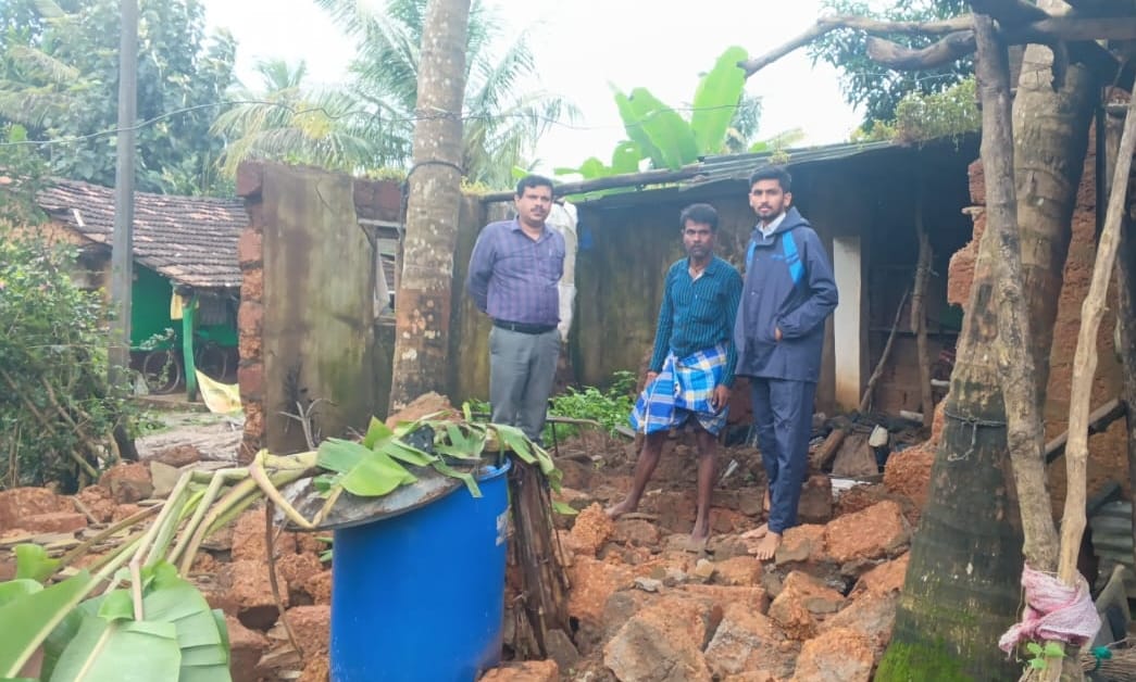 ಮನೆ ಗೋಡೆ ಬಿದ್ದು ಮಹಿಳೆ ಗಂಭೀರ ಗಾಯ
