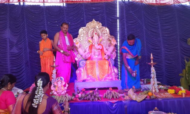 ಗೋವಾದ ಮಾಪ್ಸಾದಲ್ಲಿ ಪ್ರತಿಷ್ಠಾಪಿಸಲಾದ ಕನ್ನಡ ಗಣಪ
