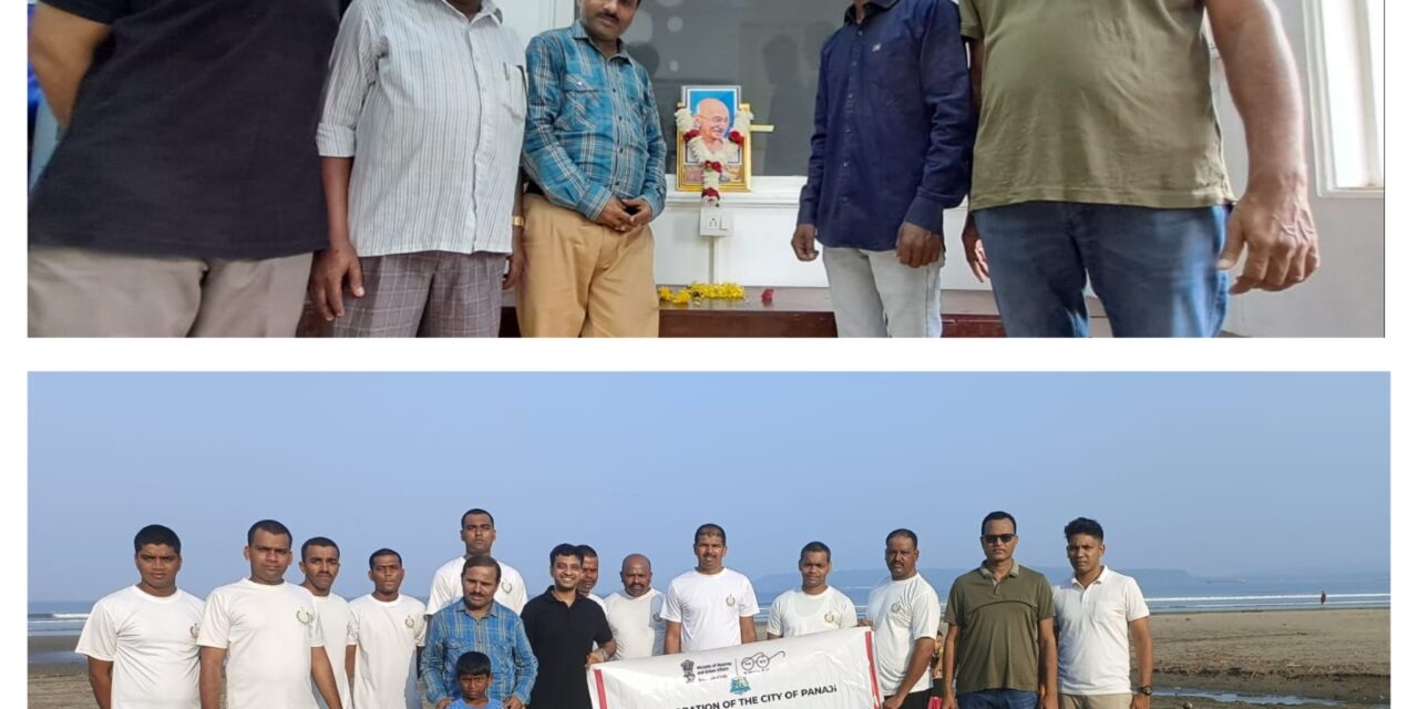 ಗೋವಾ ಬೀಚ್ ನಲ್ಲಿ ಸ್ವಚ್ಛತಾ ಅಭಿಯಾನ