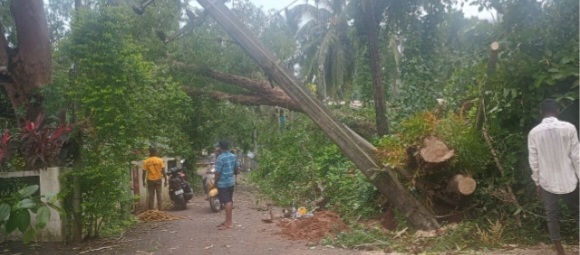 ಗೋವಾದ ಬಾರ್ದೇಸ ತಾಲೂಕಿನಲ್ಲಿ ಭಾರಿ ಮಳೆ