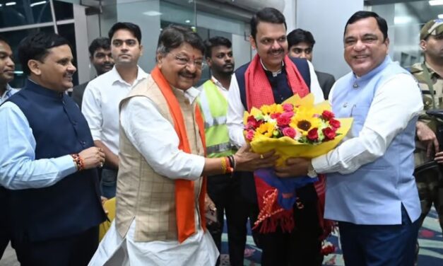 ಗೋವಾಕ್ಕೆ ಆಗಮಿಸಿದ ಮಹಾರಾಷ್ಟ್ರ ಮುಖ್ಯಮಂತ್ರಿ ದೇವೇಂದ್ರ ಫಡ್ನವೀಸ್