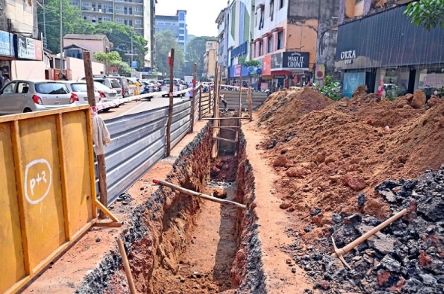 ಗೋವಾ ರಾಜಧಾನಿಯಲ್ಲಿ  ಸ್ಮಾರ್ಟ ಸಿಟಿ ಧೂಳು