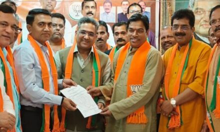 ದಾಮು ನಾಯ್ಕ ಗೋವಾ ಬಿಜೆಪಿ ನೂತನ ಪ್ರದೇಶಾಧ್ಯಕ್ಷ, ನಾಳೆ ಅಧೀಕೃತ ಘೋಷಣೆ