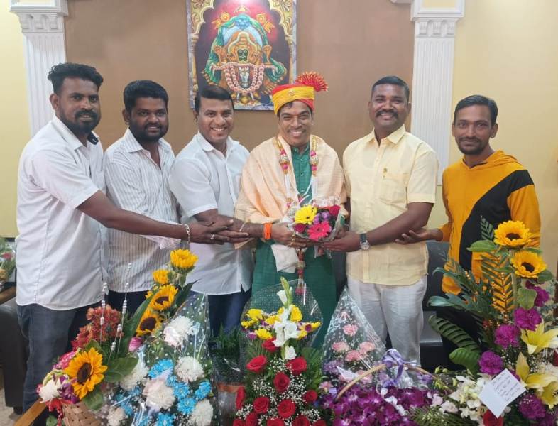 ಗೋವಾ ಬಿಜೆಪಿ ರಾಜ್ಯಾಧ್ಯಕ್ಷರನ್ನು ಸನ್ಮಾನಿಸಿದ-ಕರ್ನಾಟಕ ರಕ್ಷಣಾ ವೇದಿಕೆಯ ಗೋವಾ ಸಂಘಟನೆ