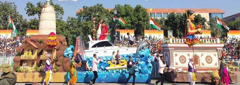 ದೆಹಲಿಯಲ್ಲಿ ಗಣರಾಜ್ಯೋತ್ಸವ ಮೆರವಣಿಗೆಯಲ್ಲಿ ಜನಮನ ಸೆಳೆದ ಗೋವಾದ ಸ್ಥಬ್ದಚಿತ್ರ