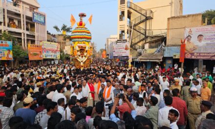 ಗಂಗಾವತಿಯ ಗ್ರಾಮದ ಗ್ರಾಮದೇವತೆ ಶ್ರೀದುರುಗಮ್ಮದೇವಿಯ ಮಹಾರಥೋತ್ಸವ