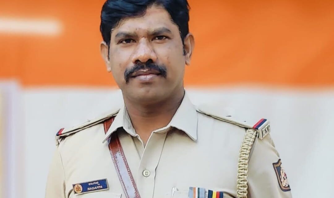 PSI ನಾಗಪ್ಪ ಬಿ ರವರು ಮುಖ್ಯಮಂತ್ರಿ ಚಿನ್ನದ ಪದಕಕ್ಕೆ ಆಯ್ಕೆ