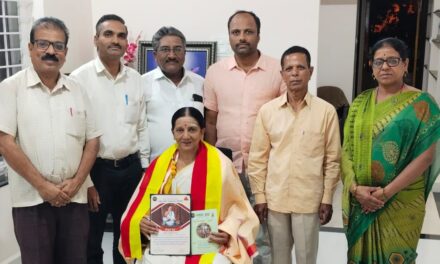 ಬಸವ ತತ್ವ ಪ್ರಸಾರಕ್ಕಾಗಿ ವಿದೇಶಕ್ಕೆ ಹೊರಟಿರುವ ಪ್ರೇಮಕ್ಕ ಅಂಗಡಿ ಅವರಿಗೆ ಸನ್ಮಾನ