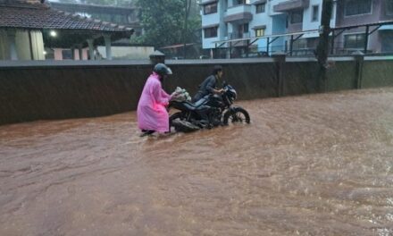 ಗೋವಾದಲ್ಲಿ ಭಾರಿ ಮಳೆ, ಕೆಲವೆಡೆ ಪ್ರವಾಹ ಭೀತಿ