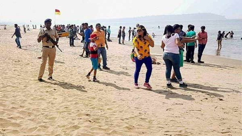 ಗೋವಾದಲ್ಲಿ ಪ್ರವಾಸಿಗರಿಂದ ಪೋಲಿಸರ ಮೇಲೆ ಹಲ್ಲೆ…!