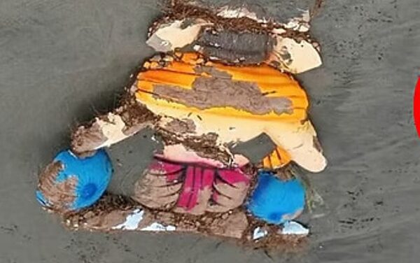 ಗೋವಾದಲ್ಲಿ ಅರ್ಧಂಬರ್ಧ ಕರಗಿದ ಗಣೇಶ ಮೂರ್ತಿಗಳು…?