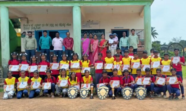 ಜಗಲಬೇಟ ಪ್ರೌಢ ಶಾಲೆಯ ಬಾಲಕರು ಬಾಲಕಿಯರಿಗೆ ಸಮಗ್ರ ವೀರಾಗ್ರಣಿ