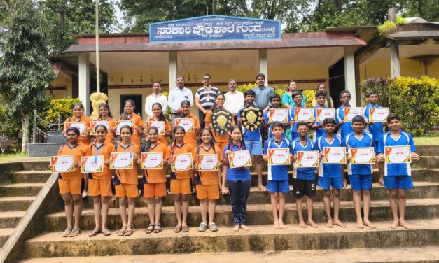ಥ್ರೋ ಬಾಲ್ ಸ್ಪರ್ಧೆಯಲ್ಲಿ ಗುಂದ ಪ್ರೌಢಶಾಲೆಯ ವಿದ್ಯಾರ್ಥಿಗಳು ಜಿಲ್ಲಾ ಮಟ್ಟಕ್ಕೆ ಆಯ್ಕೆ