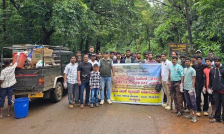 ಹೋರ್ನ್ ಬಿಲ್ ರೆಸಾರ್ಟ್ ದಿಂದ ಸುಪಾ ಜಲಾಶಯದ ವರೆಗೆ ಸ್ವಚ್ಛತಾ ಕಾರ್ಯ