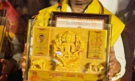 ಸಿದ್ಧಣ್ಣ ಮೇಟಿಯವರಿಗೆ “ವಿಶ್ವಕರ್ಮ ಸೇವಾ ರತ್ನ” ಪ್ರಶಸ್ತಿ