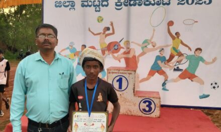 ಶಿರಸಿ ಶೈಕ್ಷಣಿಕ ಜಿಲ್ಲಾ ಮಟ್ಟದ ಹೈಜಂಪ್ನಲ್ಲಿ ಮಿಂಚಿದ ಕರಣ್ ಅರ್ಜುನ್