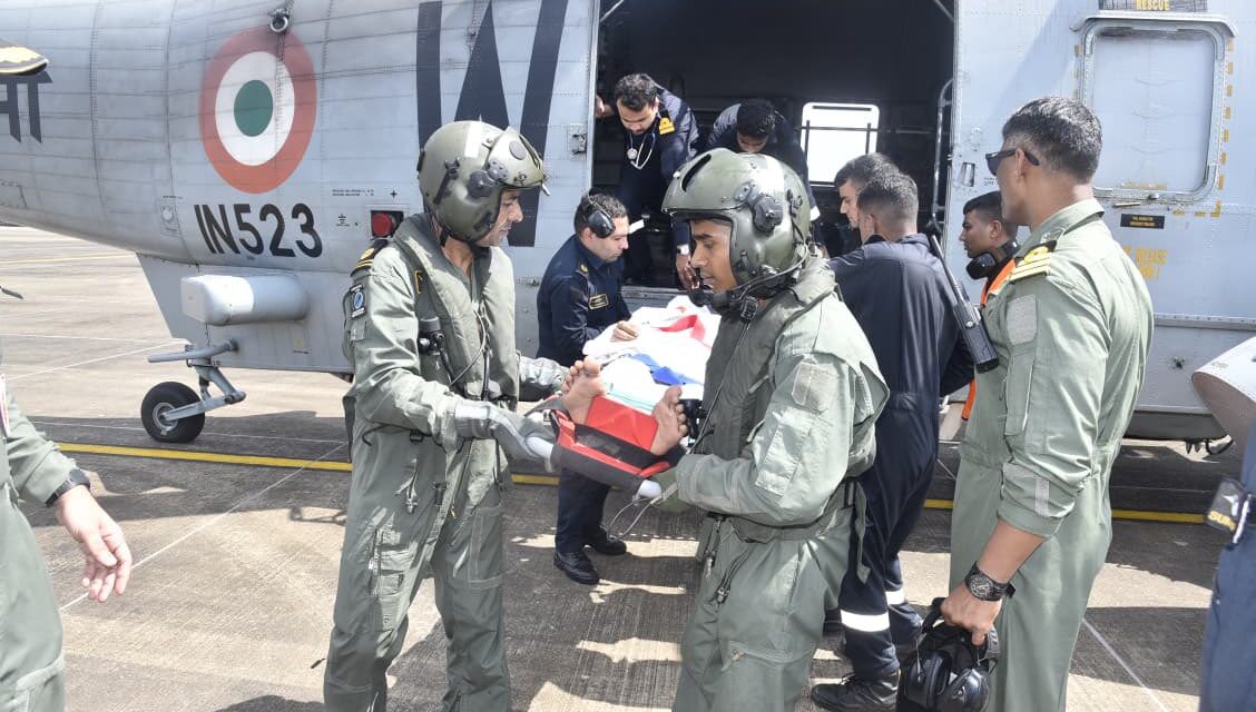 1500 ಕಿಲೋಮೀಟರ್ ಆಳ ಸಮುದ್ರದಿಂದ ಮೀನುಗಾರನ ರಕ್ಷಣೆ