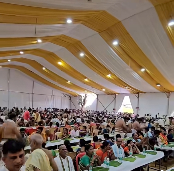 ಪರ್ತಗಾಳಿಮಠದಲ್ಲಿ ಭಕ್ತಸಾಗರಕ್ಕೆ ಊಟೋಪಚಾರ ವ್ಯವಸ್ಥೆ ಹೇಗಿದೆ ಗೊತ್ತಾ..!