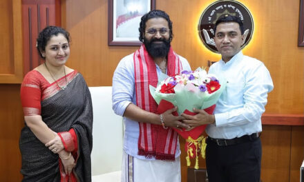 ಕಾಂತಾರ ರಿಷಬ್ ಶೆಟ್ಟಿ ರವರಿಗೆ ಗೋವಾ ಸಿಎಂ ಅಭಿನಂದನೆ