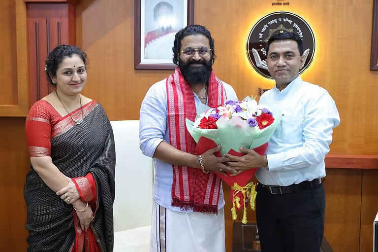 ಕಾಂತಾರ ರಿಷಬ್ ಶೆಟ್ಟಿ ರವರಿಗೆ ಗೋವಾ ಸಿಎಂ ಅಭಿನಂದನೆ