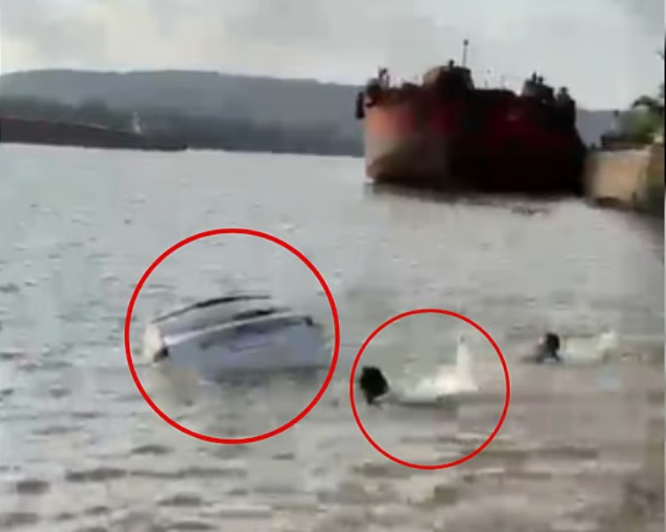 ಫೇರಿ ಪಾಯಿಂಟ್ ನಿಂದ ನದಿಗೆ ಹಾರಿದ ಕಾರು,ಬೆಚ್ಚಿ ಬೀಳಿಸುವ ಘಟನೆ