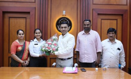 ಕಾವ್ಯಶ್ರೀ ಕೂರ್ಸೆ ರವರನ್ನು ಅಭಿನಂದಿಸಿದ ಗೋವಾ ಮುಖ್ಯಮಂತ್ರಿ ಸಾವಂತ್