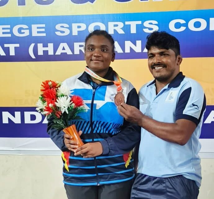 ರಾಷ್ಟ್ರ ಮಟ್ಟದ ಕುಸ್ತಿಯಲ್ಲಿ ಕಂಚಿನ ಪದಕ