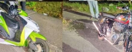 ಬೈಕ್ ಹಾಗೂ ಸ್ಕೂಟಿ ಡಿಕ್ಕಿ,ಓರ್ವ ಸಾವು;ಇಬ್ಬರು ಗಂಭೀರ