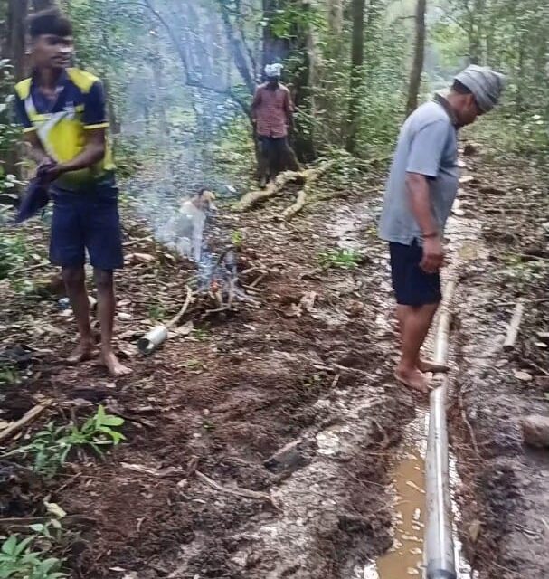 ಕುಡಿಯುವ ನೀರಿನ ಪೂರೈಕೆಯಲ್ಲಿ ವ್ಯತ್ಯಯ;ಖಾನಗಾಂವ ಗ್ರಾಮಸ್ಥರಿಂದಲೇ ದುರಸ್ತಿ