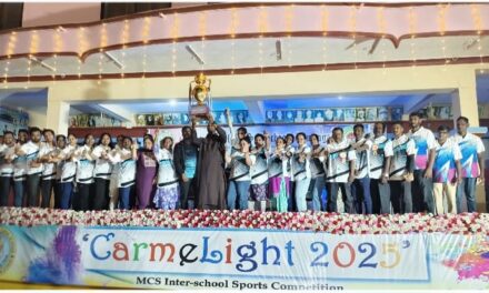 ಮೌಂಟ್ ಕಾರ್ಮೆಲ್ ಸಿಬಿಎಸ್ಇ ಶಾಲೆ ಕಾರ್ಮೆಲೈಟ್ 2025ರ ಕ್ರೀಡಾಕೂಟದಲ್ಲಿ ಚಾಂಪಿಯನ್