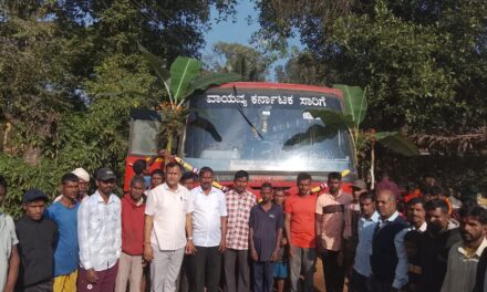 ಚಾಪಾಳಿ ಗ್ರಾಮಕ್ಕೆ ಬಸ್ ಸಂಚಾರ ಆರಂಭ;ಗ್ರಾಮಸ್ಥರ ಅಭಿನಂದನೆ