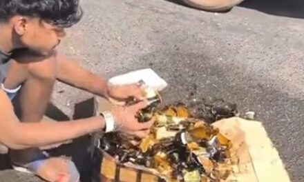 ಗೋವಾದ ರಸ್ತೆಯಲ್ಲಿ ಹರಿಯಿತು ಬೀಯರ್ ಹೊಳೆ…!