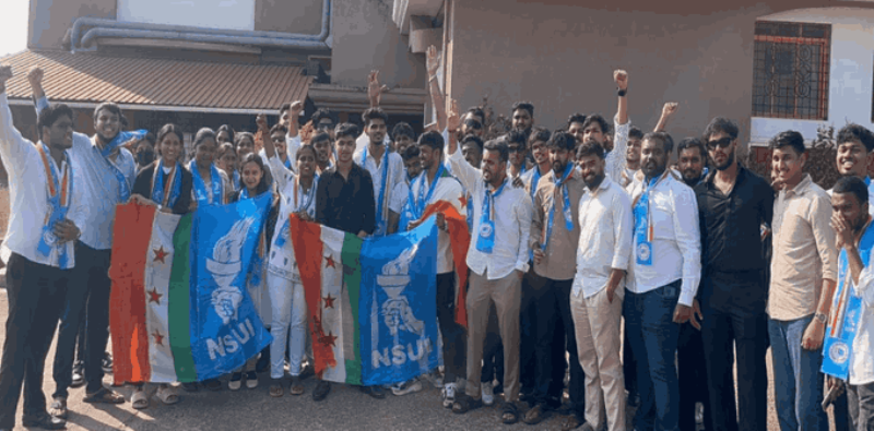 ಗೋವಾ ವಿಶ್ವವಿದ್ಯಾಲಯ ವಿದ್ಯಾರ್ಥಿ ಪರಿಷತ್ ಚುನಾವಣೆಯಲ್ಲಿ NSUI ಗೆಲುವು