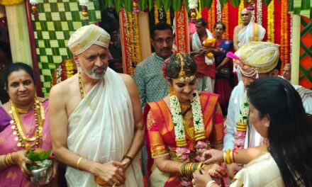 ಅದ್ದೂರಿಯಾಗಿ ಜರುಗಿದ ಸಂಸದ ಕಾಗೇರಿ ಪುತ್ರಿಯ ವಿವಾಹ ಸಮಾರಂಭ