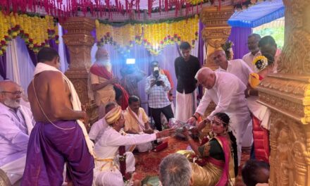 ಅದ್ದೂರಿಯಾಗಿ ಜರುಗಿದ ರಾಜೀವ ಹಾಗೂ  ಕವನಾ ರವರ ವಿವಾಹ