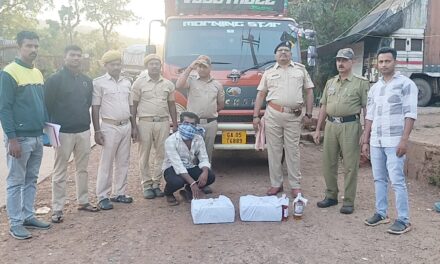 ಗೋವಾ ರಾಜ್ಯದ ಮದ್ಯ ಪತ್ತೆ, ಲಾರಿ ಜಪ್ತಿ