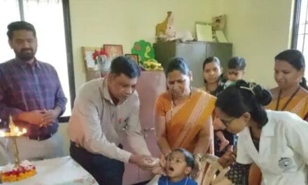 ಅಣಶಿ ಅಂಗನವಾಡಿ ಕೇಂದ್ರದಲ್ಲಿ ಪೋಲಿಯೋ ಲಸಿಕಾ ಅಭಿಯಾನದ ಕಾರ್ಯಕ್ರಮಕ್ಕೆ ಚಾಲನೆ