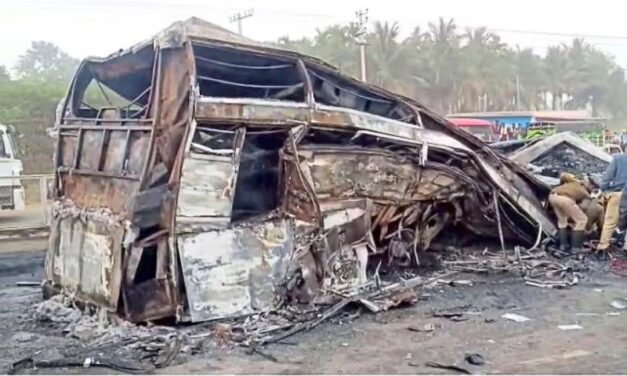 ಬೆಂಗಳೂರು-ಗೋಕರ್ಣ ಬಸ್ ಭೀಕರ ದುರಂತದಲ್ಲಿ ಗಾಯಗೊಂಡಿದ್ದ ಬಸ್ ಚಾಲಕ ಸಾವು