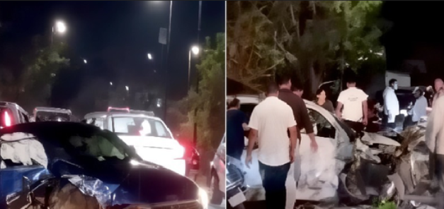 ಪಣಜಿಯಲ್ಲಿ ಐಶಾರಾಮಿ ಕಾರು ಭೀಕರ ಅಪಘಾತ