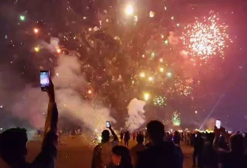 ಗೋವಾದಲ್ಲಿ ಹೊಸ ವರ್ಷದ ಸ್ವಾಗತಕ್ಕೆ ಪಟಾಕಿ ಅಬ್ಬರ