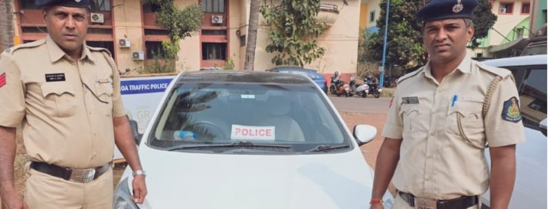 ಕಾರಿಗೆ Police ಬೋರ್ಡ ಹಾಕಿಕೊಂಡು ಗೋವಾಕ್ಕೆ ಬಂದ ಪ್ರವಾಸಿಗರು