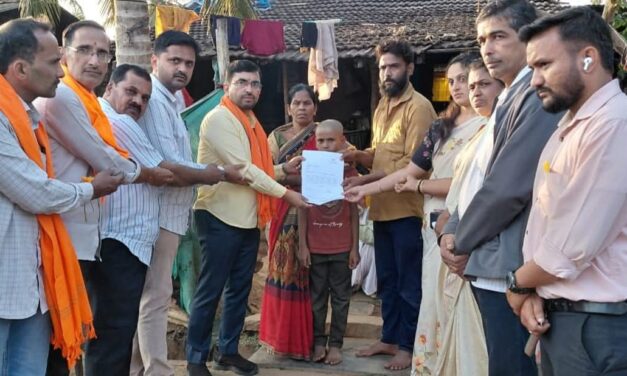 ದಲಿತ ವಿದ್ಯಾರ್ಥಿಗೆ ವಿಶ್ವದರ್ಶನದಿಂದ ಉಚಿತ ಶಿಕ್ಷಣದ ಪ್ರಮಾಣಪತ್ರ ಪ್ರದಾನ