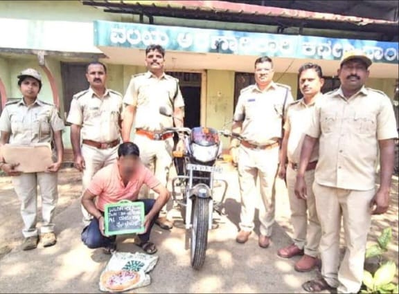 ಕಾಡು ಪ್ರಾಣಿಯ ಮಾಂಸ ಸಾಗಾಟ: ಮಾಲು ಸಹಿತ ಆರೋಪಿ ಬಂಧನ