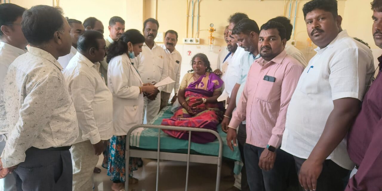 ಬಾಬು ಜಗಜೀವನರಾಂ ಸಂಘಟನೆಗಳ ಒಕ್ಕೂಟದಿಂದ ಹಲ್ಲೆಗೊಳಗಾದ ಮಹಿಳೆಗೆ ಸಾಂತ್ವಾನ