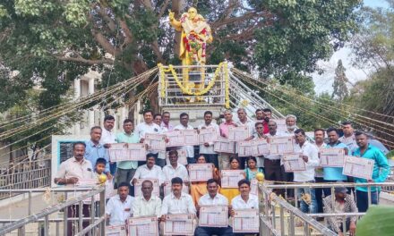 ಡಾ. ಬಿ ಆರ್ ಅಂಬೇಡ್ಕರ್ ರವರ ಪುತ್ತಳ್ಳಿಗೆ ಮಾಲರ್ಪಣೆ