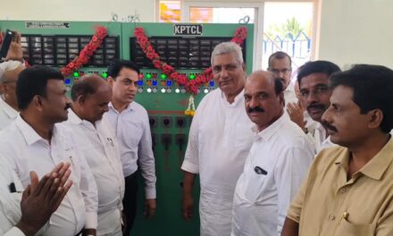 ನೂತನ ವಿದ್ಯುತ್ ಉಪಕೇಂದ್ರಕ್ಕೆ ಜಿಲ್ಲಾ ಉಸ್ತುವಾರಿ ಸಚಿವ ಕೆ. ವೆಂಕಟೇಶ್ ಚಾಲನೆ