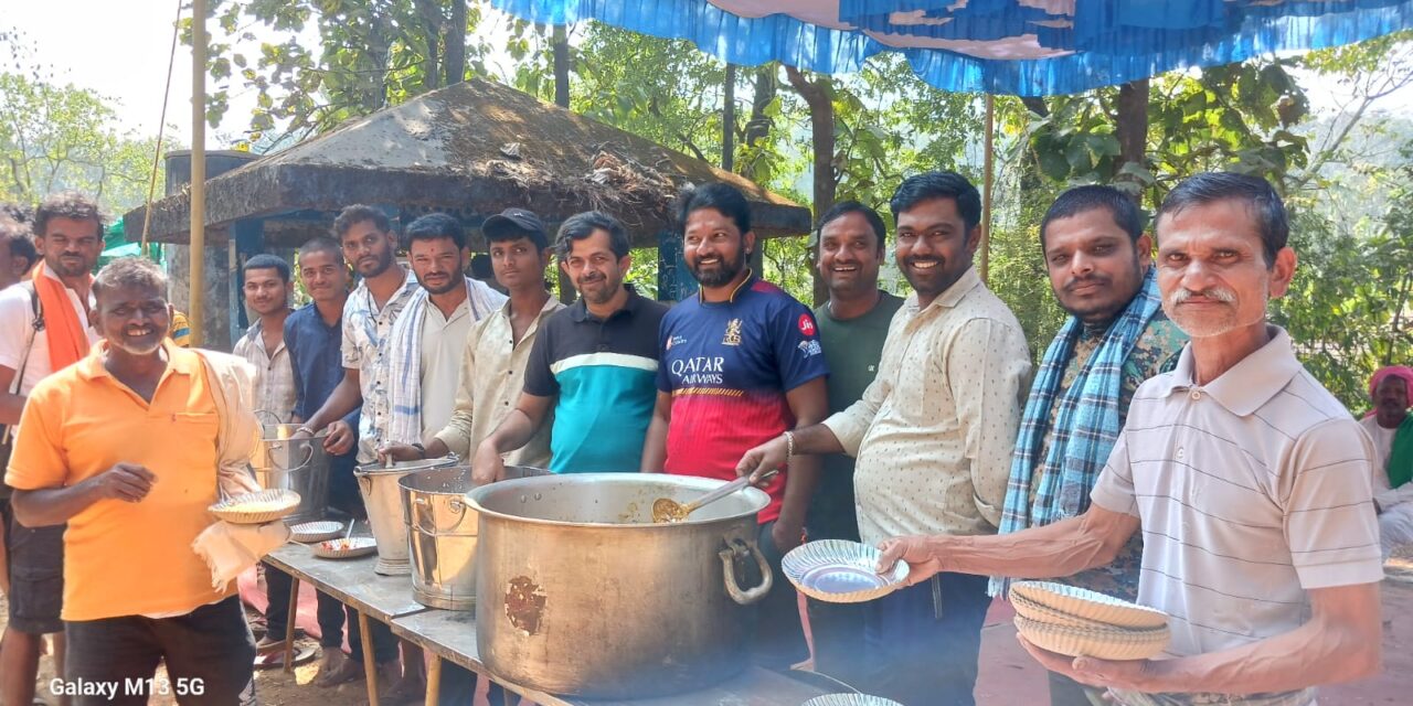 ಜೋಯಿಡಾ ದ ಉಳವಿ ಜಾತ್ರೆಯಲ್ಲಿ ಅನ್ನದಾನ