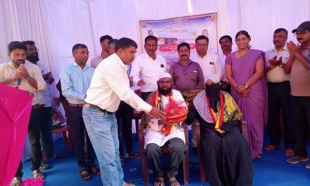 ಶಿಕ್ಷಕ ಮಹಮ್ಮದ್ ಅಲಿ ರವರಿಗೆ ಗ್ರಾಮಸ್ಥರಿಂದ ಸನ್ಮಾನ