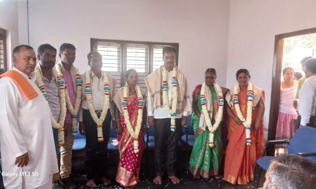 ಉಳವಿಯಲ್ಲಿ ಗ್ರಾಮ ಪಂಚಾಯತ ಸದಸ್ಯರಿಗೆ ಗೌರವ ಸನ್ಮಾನ
